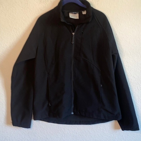 Black diamond softshell jacket outdoor hiking zipper jacket m fleece gorp - Picture 1 of 7